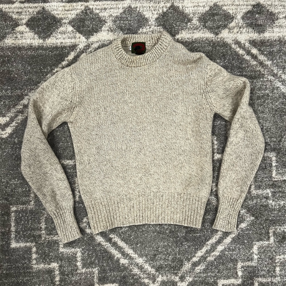 Vtg Boston Traders Fisherman Wool Sweater Sz M